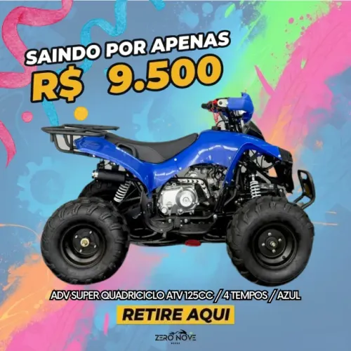 ADV SUPER QUADRICICLO ATV 125CC / 4 TEMPOS / AZUL
