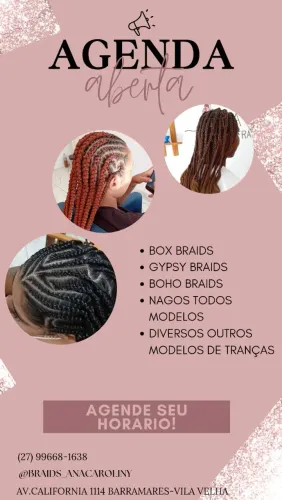 Trancista Tranças vila velha barramares