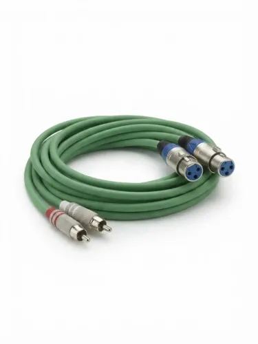 CABO DE ÁUDIO RCA - XLR FÊMEA - 2 CANAIS