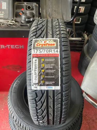 Pneu 175/70 R14 Crystone remolde novo 