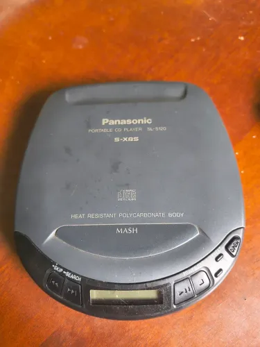 Discman Panasonic SL-S120 Vintage DAC MASH 1 Bit - em perfeito estado