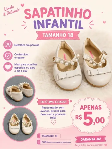 Sapato infantil 