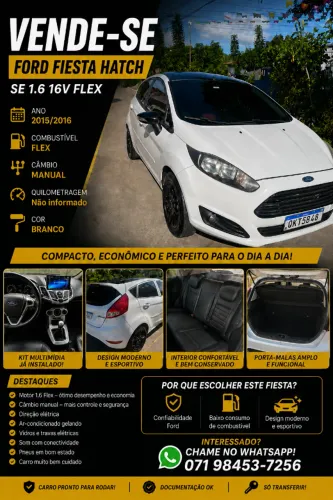 Ford Fiesta 1.6 16V Flex Mec. 5P 2016