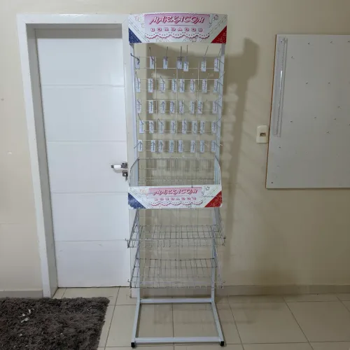 Expositor de Chão em Metal Grande 190cm - Ideal para Loja