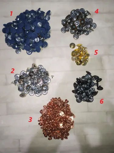 Botão Tipo Rebite Variados Novos 6 Modelos Peso 854g - Costureira