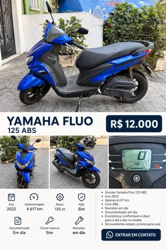Scooter Yamaha Fluo 125 ABS