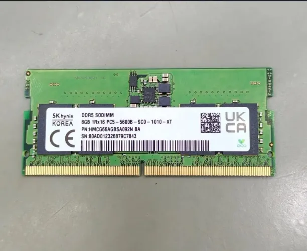 Memória ddr5 8gb notebook