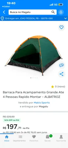 Tenda de acampar