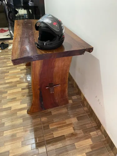 Mesa rústica artesanal
