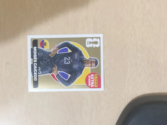 Figurinha Extra Legend Moisés Caicedo - Gold