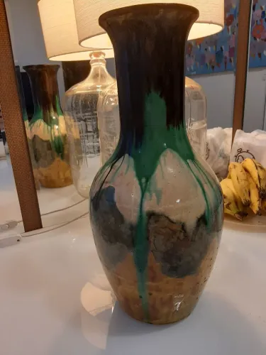 Vaso decoração casa escritório fazenda jardim abajur 