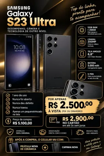 Celular Samsung S23 ultra (usado)