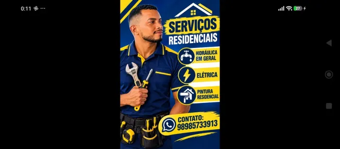 Hidráulica e reparos residenciais em geral.
