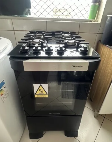 Vendo fogão 4 bocas mesa de vidro MUELLER