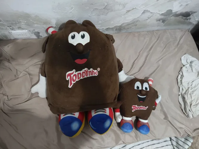 2 pelúcias toddy grande e pequena