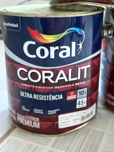 3 Latas Coralit Preto Fosco 3,6L - Novas e Lacradas | Oportunidade