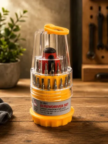 Kit Jogo Ferramenta 31 Peças Chaves Alen Torx Fenda Philips