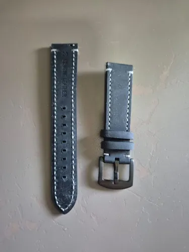 Pulseira Para Relógio De Pulso 20cm Nova, Couro
