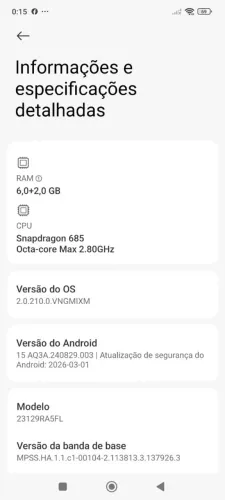 XIAOMI REDMI NOTE 13 / 128G / SNAPDRAGON 8G DE RAM
