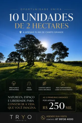 Chácara para Venda em Campo Grande, Área Rural de Campo Grande