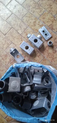 kit conduletes tigre aluminio e pvc -muitas peças