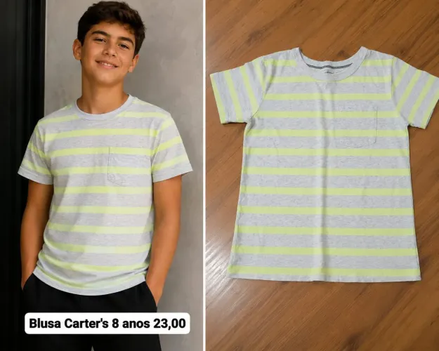 Blusa Carter's veste 8 anos 
