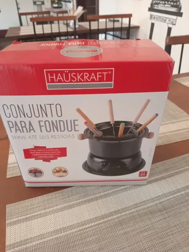 Conjunto para Fondue Haüskraft 11 Peças (NOVO na Caixa) - Serve 6 Pessoas