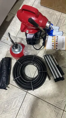 Desentupidora elétrica para tubos
