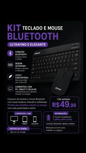Kit de teclado e mouse