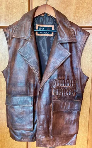 Colete de couro Real Leather 