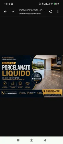 Curso de porcelanato líquido em Curitiba 