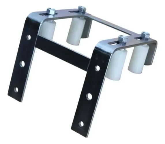 Guia Duplo para Portão de Correr Ferro Sul 20x50mm Haste Dupla