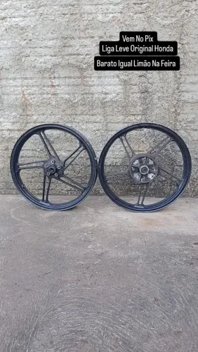 Rodas Liga Leve Da Titan Fan 160 Original Honda 