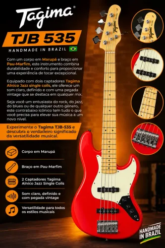BAIXO TAGIMA TBJ 535 HANDMADE BRASIL