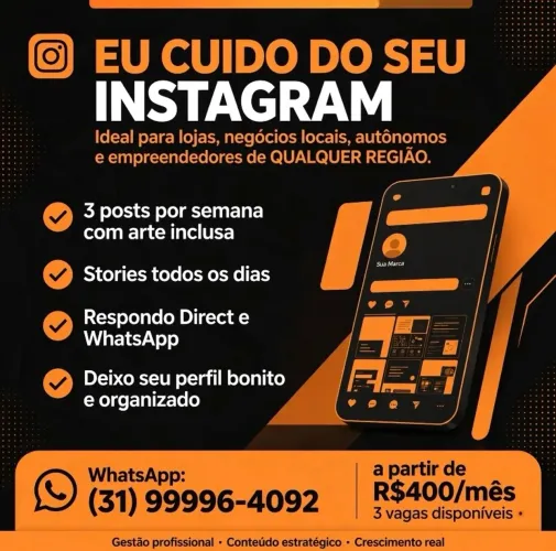 Cuido do seu Instagram
