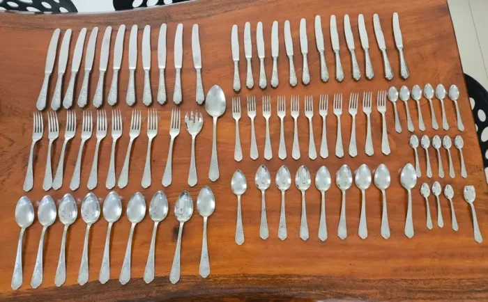 Faqueiro Antigo Rádio Inox Estilo Clássico Luíz XV