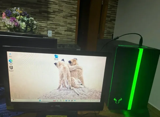 PC Gamer I7 7700 GTX 1650 4GB com monitor