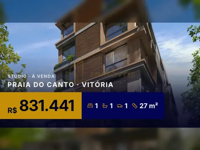 Studio Garden na Praia do Canto: um investimento seguro e valorizado!