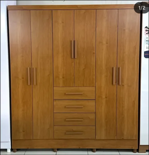 Guarda Roupa Casal 6 Portas 4 Gavetas tcil Arizona - Novo e embalado!!