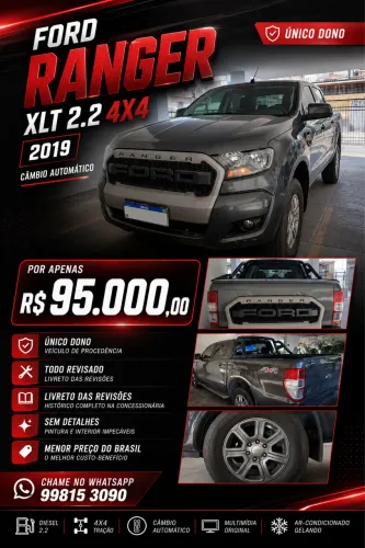 Ford Ranger XLS 2.2 4X4 CD Diesel Aut. 2019