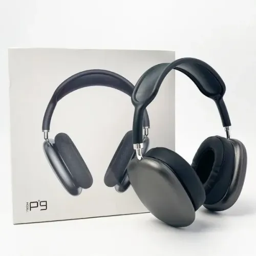 Fone de Ouvido P9 (Preto) - sem fio, conforto para sua caminhada, corrida, etc