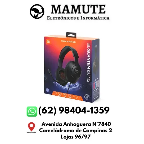 Fone Ouvido Headset Gamer Jbl Quantum 100m2 Ps4 Ps5 Xbox 360 Preto