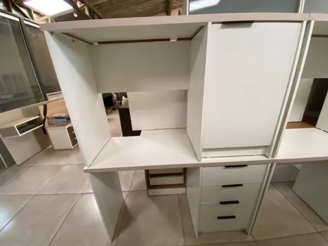 MESA ESCRIVANINHA COM GAVETEIRO MDF NOVO