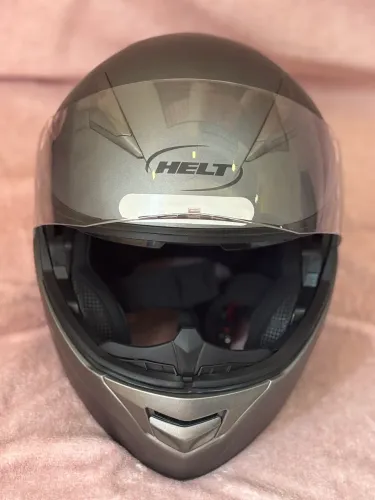 Capacete Helt New Hippo Glass Solid Titanium Fosco Chumbo/64