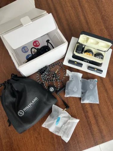 Microfone Hollyland LARK M2 Duo Sem Fio - Kit Completo
