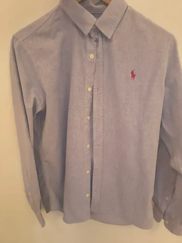 Camisa Social Ralph Lauren Original Azul Oxford Tam. P - Excelente Estado