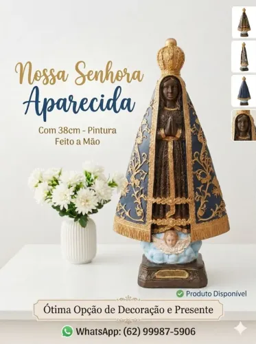Nossa senhora Aparecida com 38cm