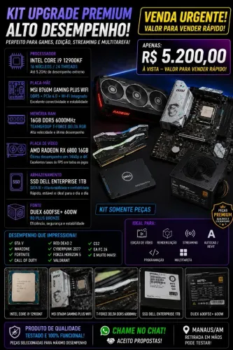 Kit Upgrade PC Gamer / Workstation