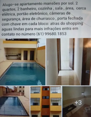 Alugo apartamento mansões por do sol