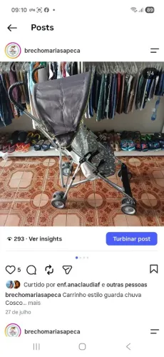 Carrinho estilo guarda chuva 